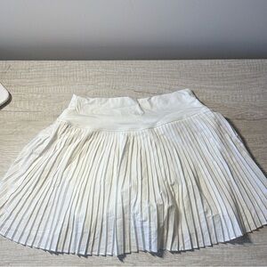 Gilly Hicks Cream Pleated A-Line Skirt